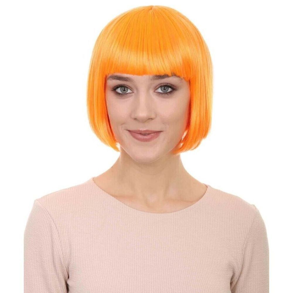 FELICIA ESTILLO CARRE HALLOWEEN BOB WIG - ORANGE